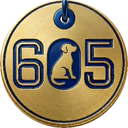 605 Good Dog round mark